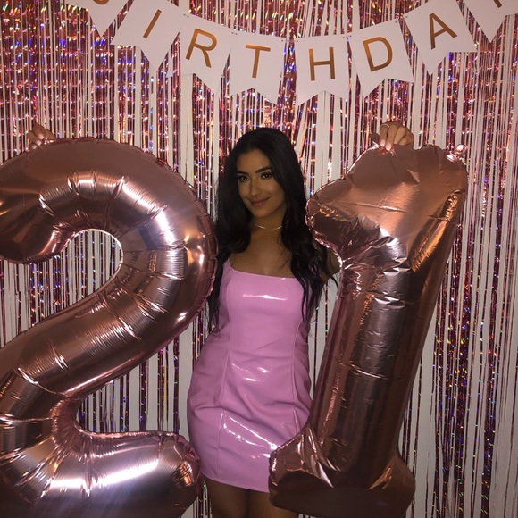 PLT Pink latex dress size 6 - Picture 6 of 6